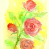 12 Titulo Rosas en amarillo / Tamaño A4